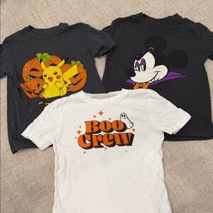 Kids Halloween Tee - Boo Crew White T-Shirt 6/7
